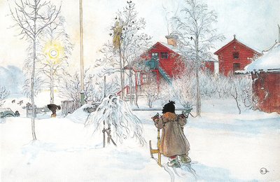 The Yard and the Brewery by Carl Larsson
